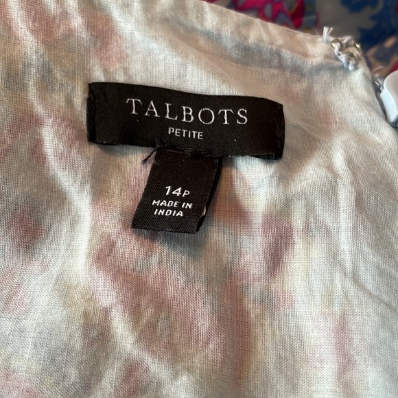 💥BOGO💥 Talbots Sleeveless Maxi Dress with Tie Belt, Size 14 Petite - Picture 4 of 4